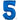 Anagram - Ballon Mylar 16" - Nombre 5 Bleu - Party Shop