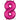 Anagram - Ballon Mylar 16" - Nombre 8 Magenta - Party Shop