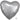 Ballon Mylar 18'' Coeur - Argent Party Shop