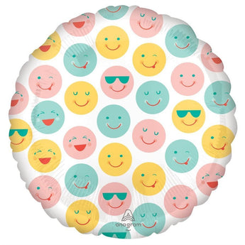 Ballon Mylar 18'' - Emoji Pastel Party Shop