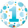 Anagram - Ballon Mylar 18Po - 1 An Bleu - Party Shop