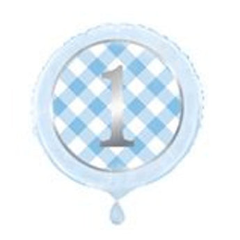 Ballon Mylar 18Po - 1 An Bleu Party Shop