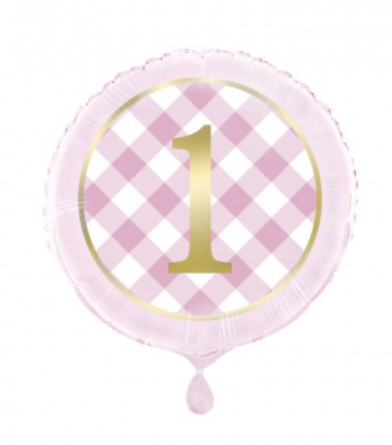 Ballon Mylar 18Po - 1 An Rose Party Shop