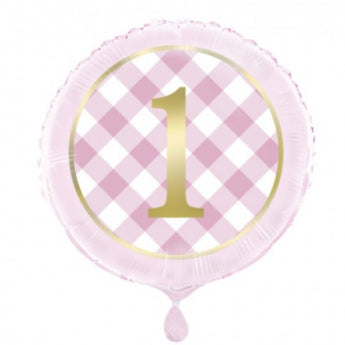 Ballon Mylar 18Po - 1 An Rose Party Shop