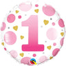 Anagram - Ballon Mylar 18Po - 1 An Rose - Party Shop