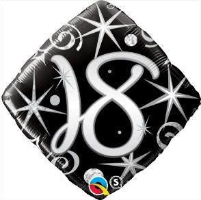 Ballon Mylar 18Po - 18 Ans Forme De Losange Party Shop