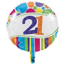 Ballon Mylar 18Po - 21 Ans Party Shop