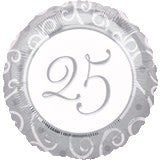 Ballon Mylar 18Po - 25E Anniversaire De Mariage Party Shop