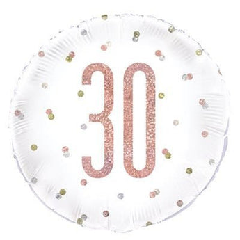 Ballon Mylar 18Po - 30 Ans Rose Gold Party Shop