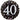 Anagram - Ballon Mylar 18Po - 40 Ans Argent - Party Shop