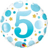 Anagram - Ballon Mylar 18Po - 5 Ans Bleu - Party Shop
