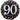 Anagram - Ballon Mylar 18Po - 90 Ans Argent - Party Shop