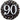 Ballon Mylar 18Po - 90 Ans Argent Party Shop