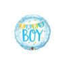Qualatex - Ballon Mylar 18Po - Baby Boy - Party Shop