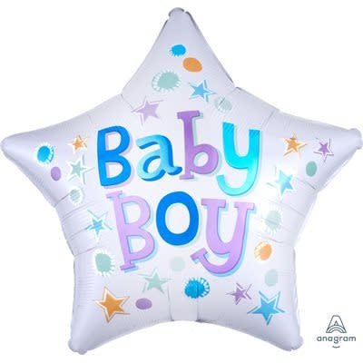 Ballon Mylar 18Po - Baby Boy Étoile Party Shop