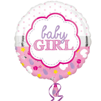 Ballon Mylar 18Po - Baby Girl Party Shop