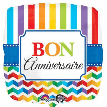 Ballon Mylar 18Po - Bon Anniversaire Party Shop