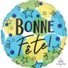 Anagram - Ballon Mylar 18Po - Bonne Fête! Étoiles - Party Shop