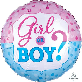 Ballon Mylar 18Po - Boy Or Girl? Party Shop