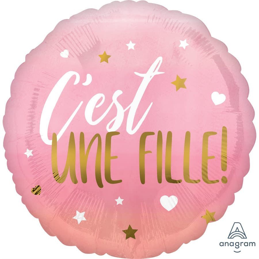 Ballon Mylar 18Po - C'Est Une Fille Party Shop