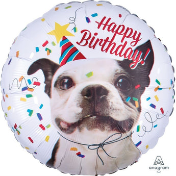 Ballon Mylar 18Po - Chien Happy Birthday Party Shop