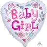 Anagram - Ballon Mylar 18Po - Coeur Baby Girl - Party Shop