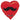 Ballon Mylar 18Po - Coeur Rouge Et Moustache Noire Party Shop