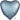 Ballon Mylar 18Po - Coeur Satin - Bleu Acier Party Shop