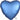 Anagram - Ballon Mylar 18Po - Coeur Satin - Bleu D'Azure - Party Shop