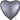 Ballon Mylar 18Po - Coeur Satin - Gris Graphite Party Shop