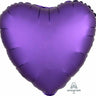 Anagram - Ballon Mylar 18Po - Coeur Satin - Mauve Royal - Party Shop