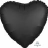 Anagram - Ballon Mylar 18Po - Coeur Satin - Noir - Party Shop
