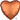 Anagram - Ballon Mylar 18Po - Coeur Satin - Orange - Party Shop