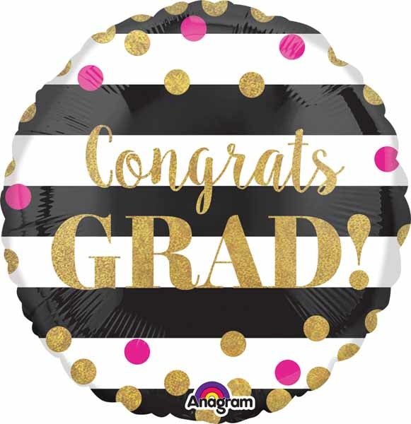 Ballon Mylar 18Po - Congrats Grad Party Shop