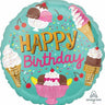 Anagram - Ballon Mylar 18Po - Crème Glacée - Party Shop