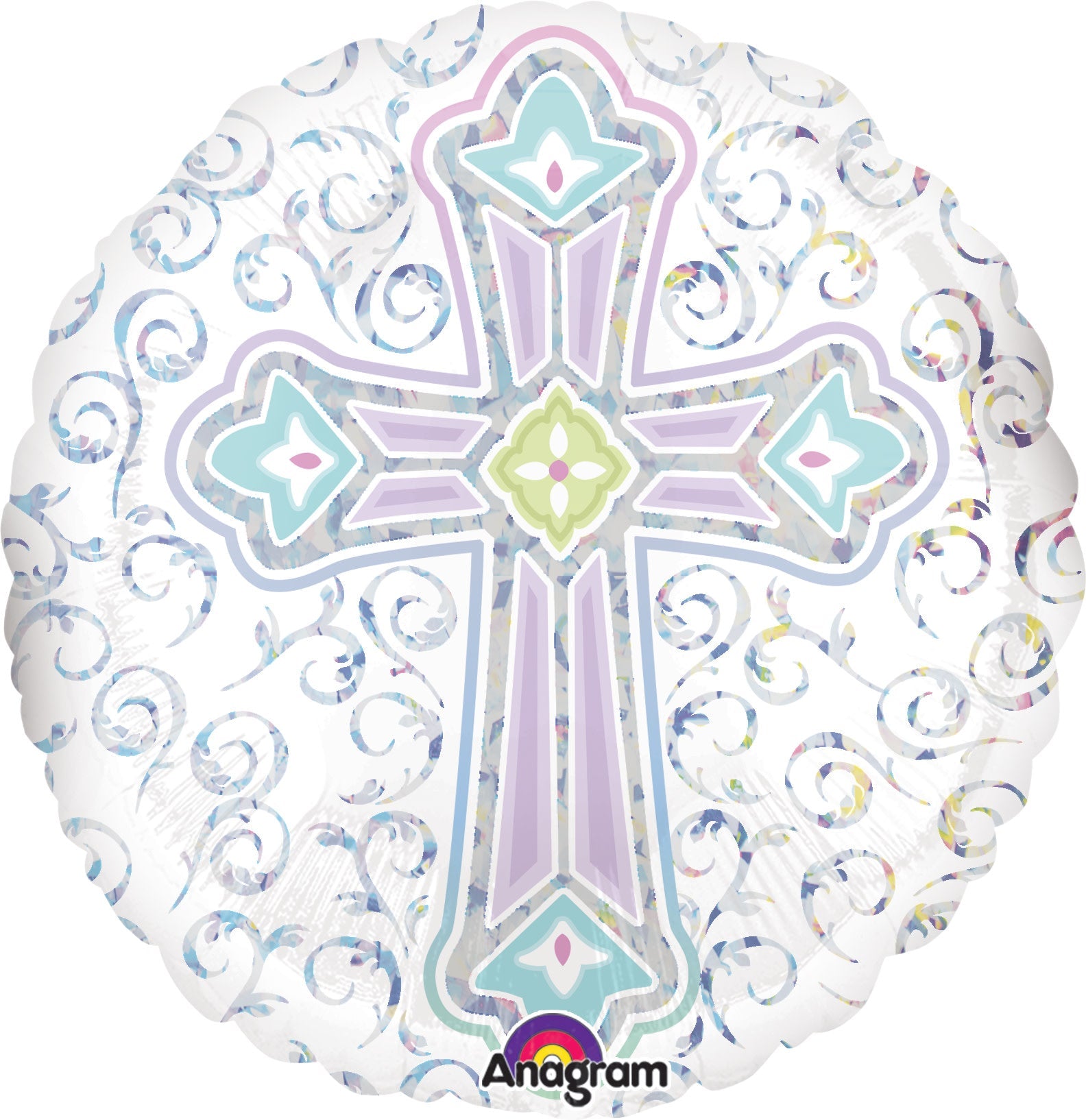 Ballon Mylar 18Po - Croix Radiant Party Shop