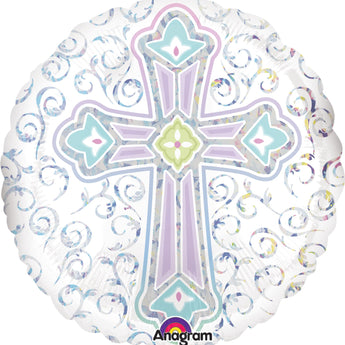 Ballon Mylar 18Po - Croix Radiant Party Shop