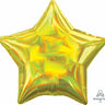 Anagram - Ballon Mylar 18Po - Étoile - Iridescent Jaune - Party Shop