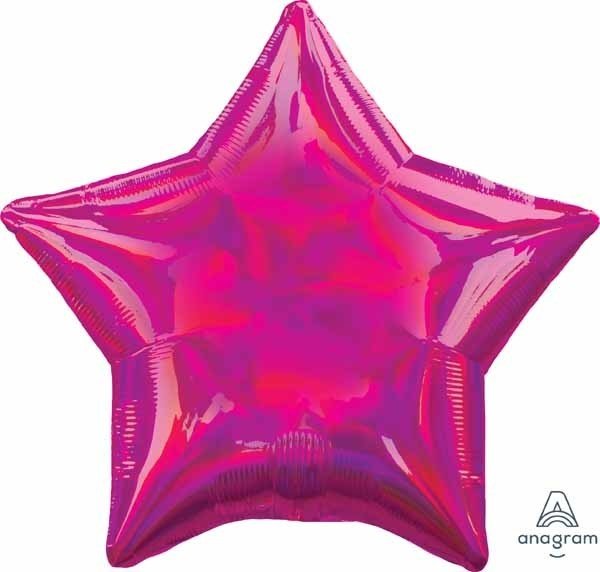 Ballon Mylar 18Po - Étoile - Iridescent Magenta Party Shop