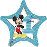 Amscan - Ballon Mylar 18Po - Étoile Mickey Mouse 1St Bday - Party Shop