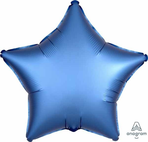 Ballon Mylar 18Po - Étoile Satin - Bleu D'Azur Party Shop