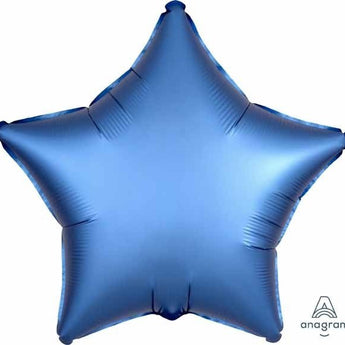 Ballon Mylar 18Po - Étoile Satin - Bleu D'Azur Party Shop