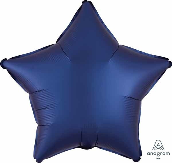 Ballon Mylar 18Po - Étoile Satin - Bleu Navy Party Shop