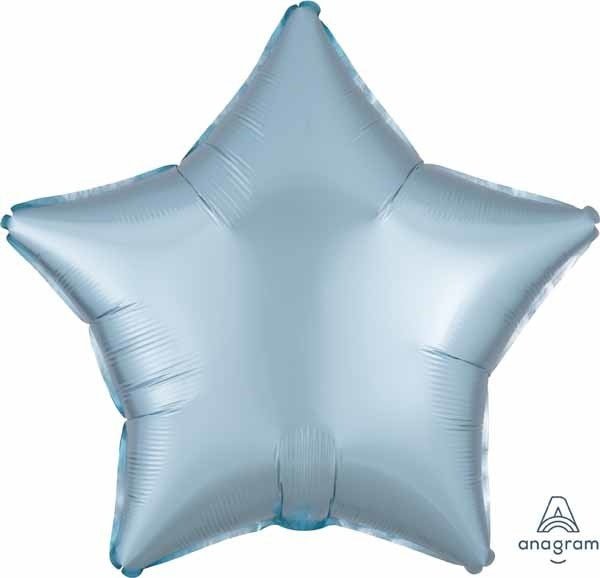 Ballon Mylar 18Po - Étoile Satin - Bleu Pastel Party Shop