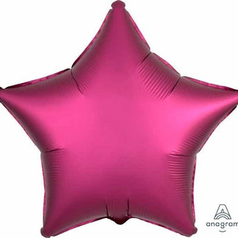 Ballon Mylar 18Po - Étoile Satin - Magenta Grenade Party Shop