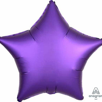 Ballon Mylar 18Po - Étoile Satin - Mauve Royal Party Shop