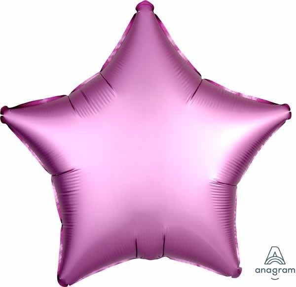 Ballon Mylar 18Po - Étoile Satin - Rose Flamingo Party Shop