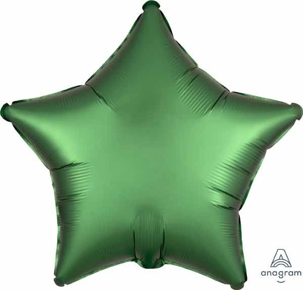 Ballon Mylar 18Po - Étoile Satin - Vert Émeraude Party Shop