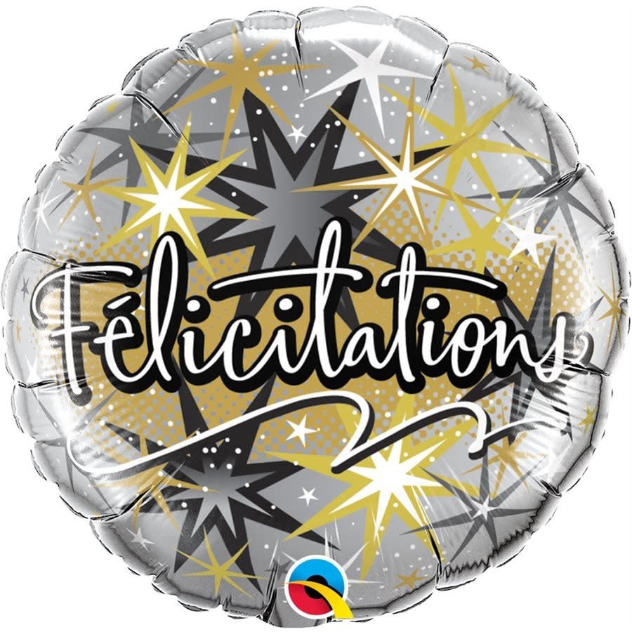 Ballon Mylar 18Po - Félicitations Party Shop