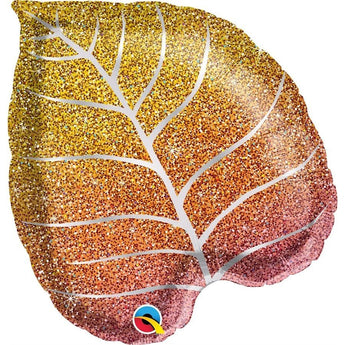 Ballon Mylar 18Po - Feuille D'Automne Or Party Shop